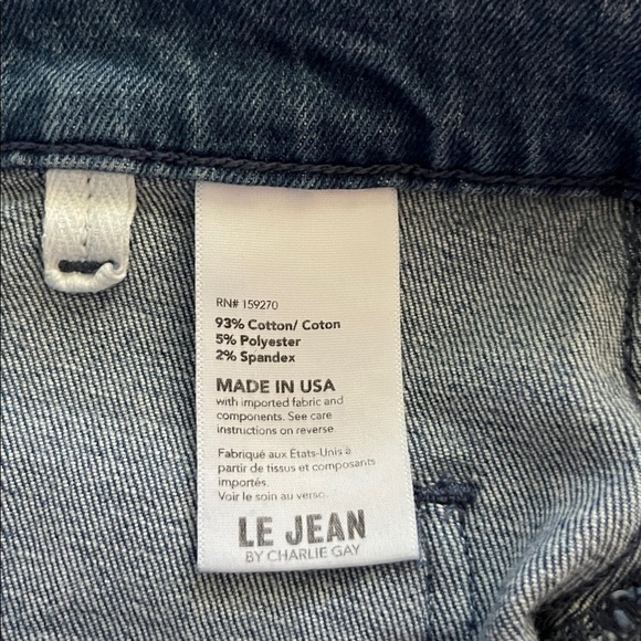 Le Jean Virginia Wide Leg High Rise Size 28 - Picture 11 of 16